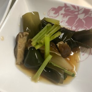 かぶらと干し椎茸と厚揚げの煮物